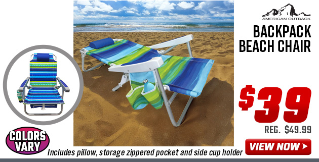 American Outback Backpack Beach Chair