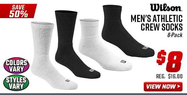 Wilson Men's Athletic Crew Socks 