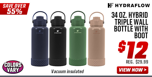Hydraflow 34 oz. Hybrid Triple Wall Bottle With Boot