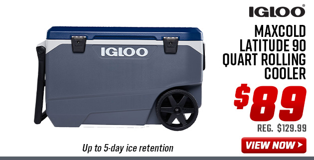 Igloo MaxCold Latitude 90 Quart Rolling Cooler