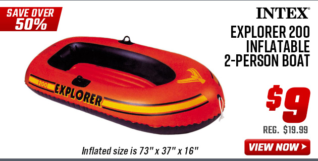 Intex Explorer 200 Inflatable 2-Person Boat