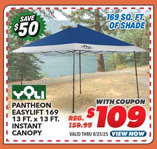 Yoli Pantheon EasyLift 169 13'x13' Instant Canopy