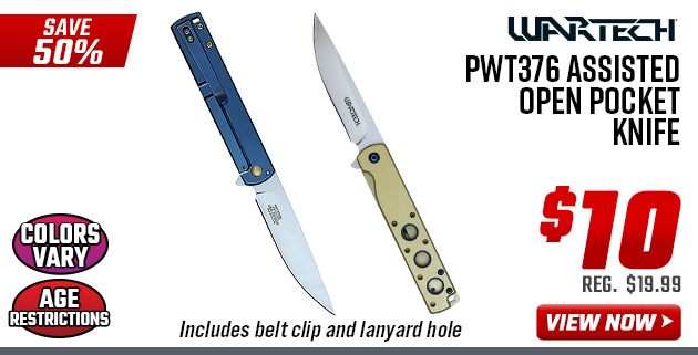Wartech PWT376 Assisted Open Pocket Knife