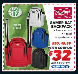 Rawlings Gamer Bat Backpack