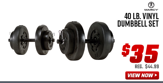 Marcy Club 40 lb. Vinyl Dumbbell Set 