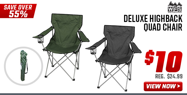 World Famous Sports Deluxe Highback Quad Chair