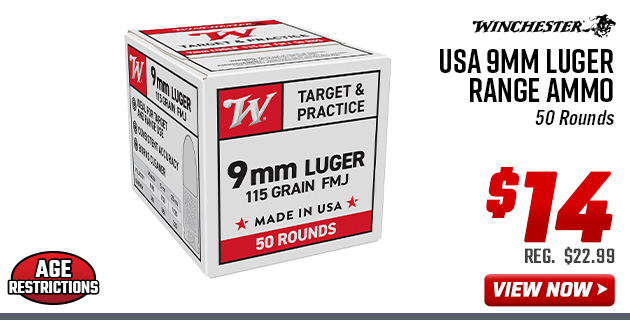 Winchester USA 9MM Luger Range Ammo