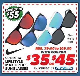 Nike Sport or Lifestyle Max Optics Sunglasses