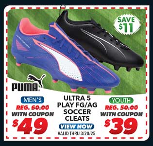Puma Men's or Youth Ultra 5 Play FG/AG