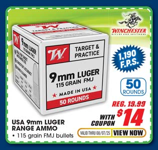Winchester USA 9MM Luger Range Ammo