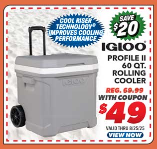 Igloo Profile II 60-Qt. Rolling Cooler