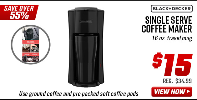 Black+Decker Single Serve Coffee Maker