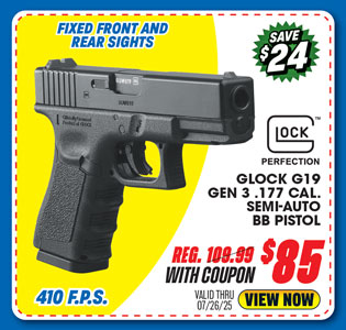 Umarex Glock G19 Gen 3 .177 Caliber Semi-Auto BB Pistol
