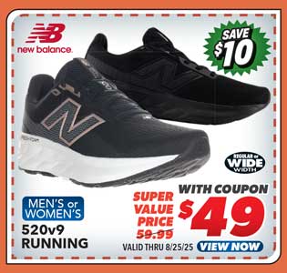 New Balance 520 V9 Men's or Women's Running Shoes