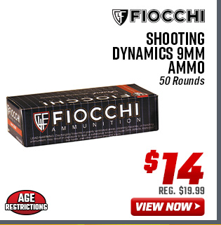 Fiocchi Shooting Dynamics 9mm Ammo