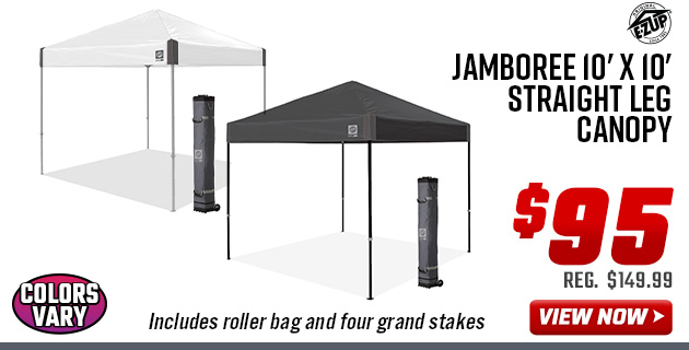E-Z UP Jamboree 10' x 10' Straight Leg Canopy