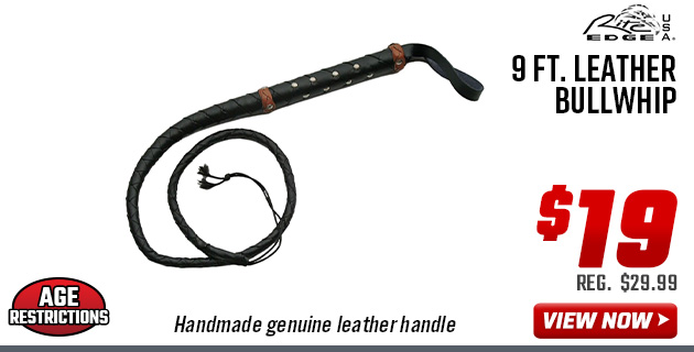 Rite Edge 9 Ft. Leather Bullwhip Rite Edge 9 Ft. Leather Bullwhip