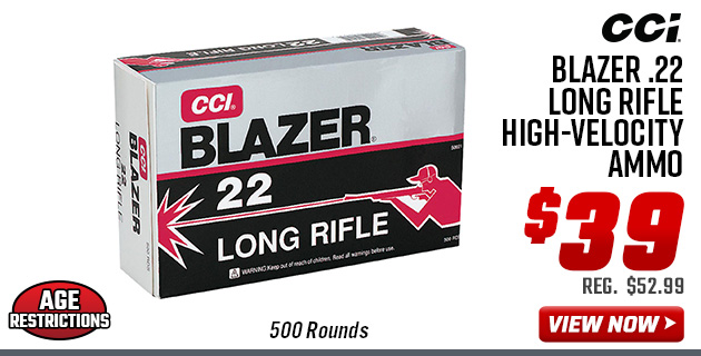 CCI Blazer .22 Long Rifle High-Velocity Ammo