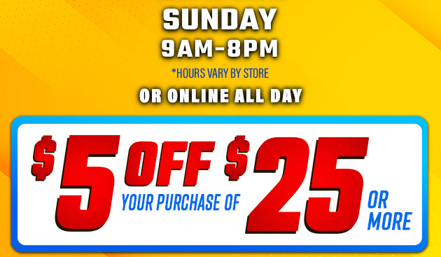 $5 off $25. Exclusions apply. Use code E250810