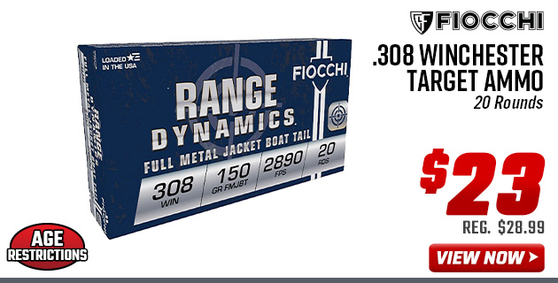 Fiocchi .308 Winchester Target Ammo