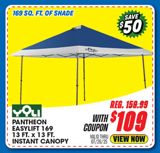Yoli Pantheon EasyLift 169 13'x13' Instant Canopy