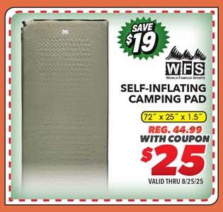 World Famous Sports Self-Inflating Sleeping Pad