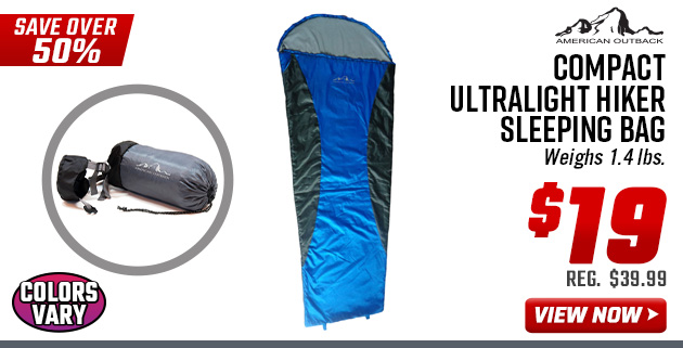 American Outback Compact Ultralight Hiker Sleeping Bag