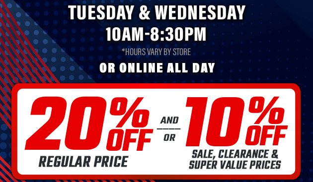 20% Off. Exclusions apply. Use code E250729