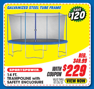 Sportspower 14' Trampoline with Safety Enclosure