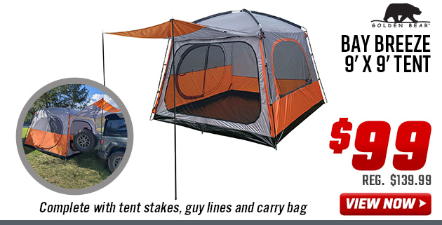 Golden Bear Bay Breeze 9' x 9' Tent