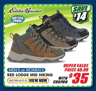 Eddie Bauer Red Lodge Mid Waterproof Men's Hiking Boots