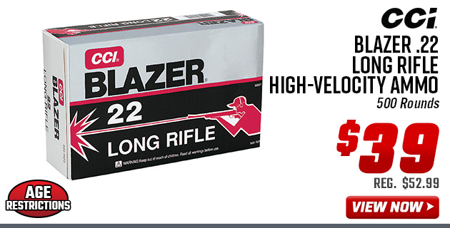 CCI Blazer .22 Long Rifle High-Velocity Ammo