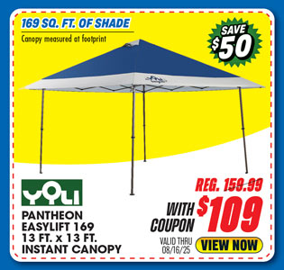 Yoli Pantheon EasyLift 169 13'x13' Instant Canopy