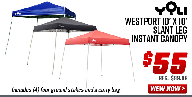 Yoli Westport 10' x 10' Slant Leg Instant Canopy