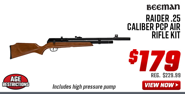 Beeman Raider .25 Caliber PCP Air Rifle Kit