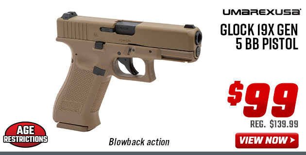Umarex Glock 19X Gen 5 BB Pistol