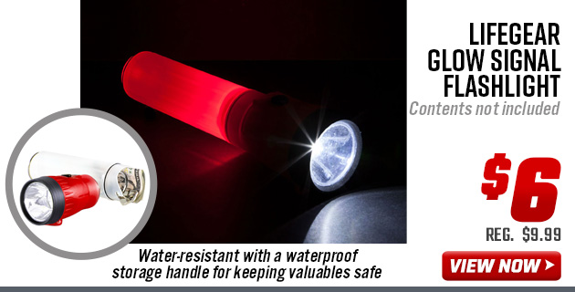 LifeGear Glow Signal Flashlight
