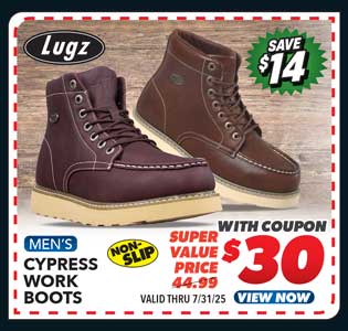 Lugz Cypress Men's Work Boots