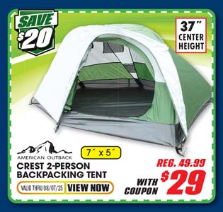 American Outback Crest 2-Person Backpacking Tent