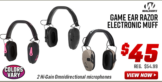 Walkers Game Ear Razor Electronic Muff