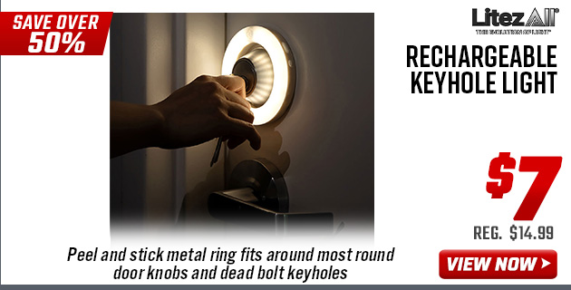LitezAll Rechargeable Keyhole Light