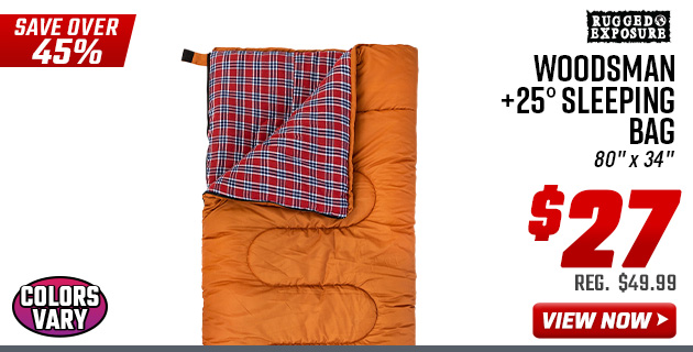 Rugged Exposure Woodsman +25° Sleeping Bag