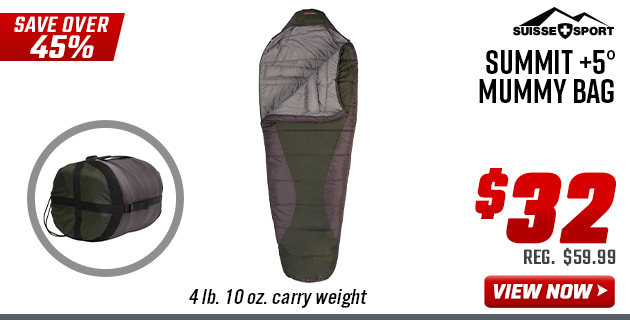 Suisse Sport Summit +5° Mummy Bag