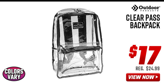 Outdoor Products Clear Pass Backpack