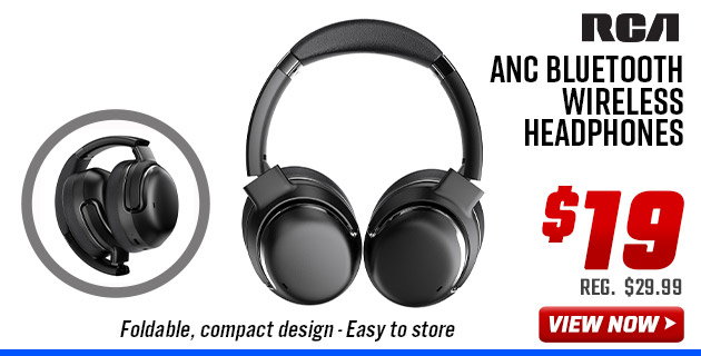 RCA ANC Bluetooth Wireless Headphones