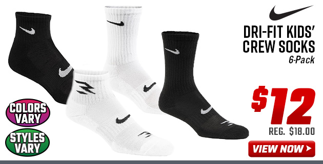 Nike 3BRAND Dri-FIT Kids' Crew Socks