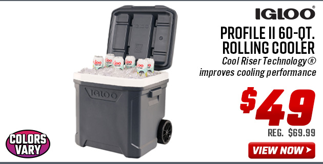 Igloo Profile II 60-Qt. Rolling Cooler
