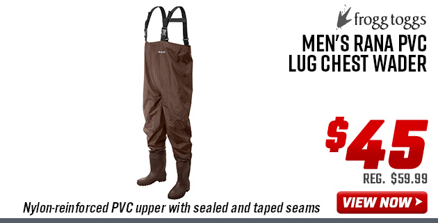 Frogg Toggs Men's Rana PVC Lug Chest Wader