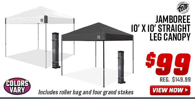 E-Z UP Jamboree 10' x 10' Straight Leg Canopy