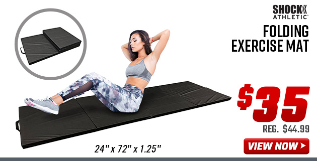 Shock Athletic Folding Exercise Mat 